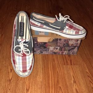 Plaid Sperry Shoes
